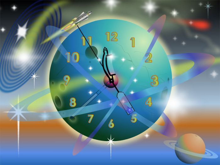 RocketRocket Clock ScreenSaver 3.1