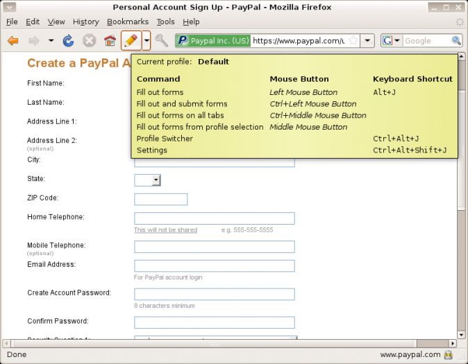 Autofill Forms 0.9.8.3