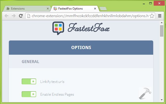 FastestFox for Chrome 0.20