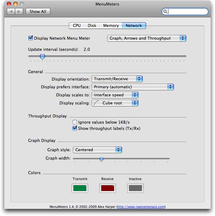 MenuMeters 1.4 Beta 4