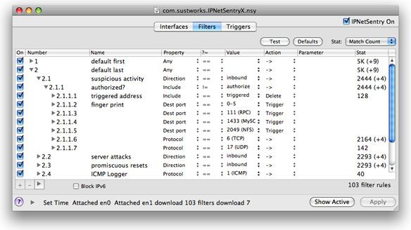 IPNetSentryX 1.7