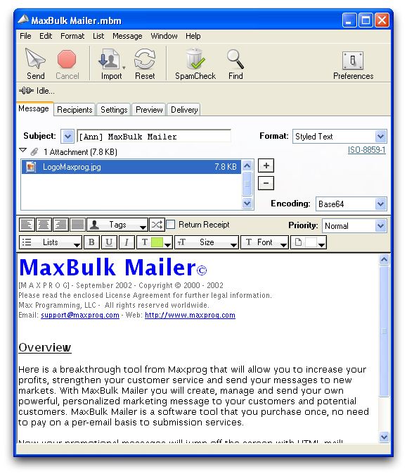MaxBulk Mailer 8.3.4