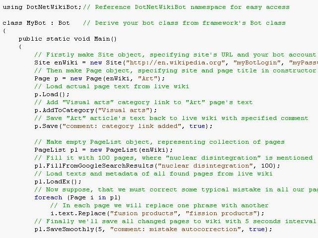 DotNetWikiBot Framework 2.96