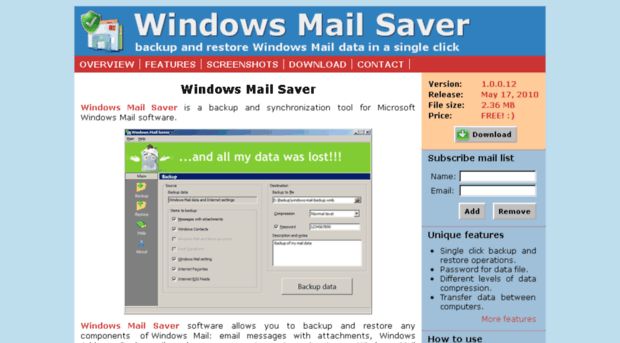 Mail Saver 3.8.3