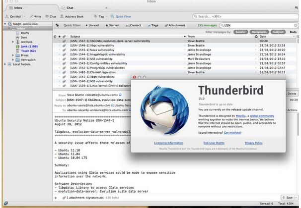 Mozilla Thunderbird For Mac  45.7.1 www.qinpinchang.com
