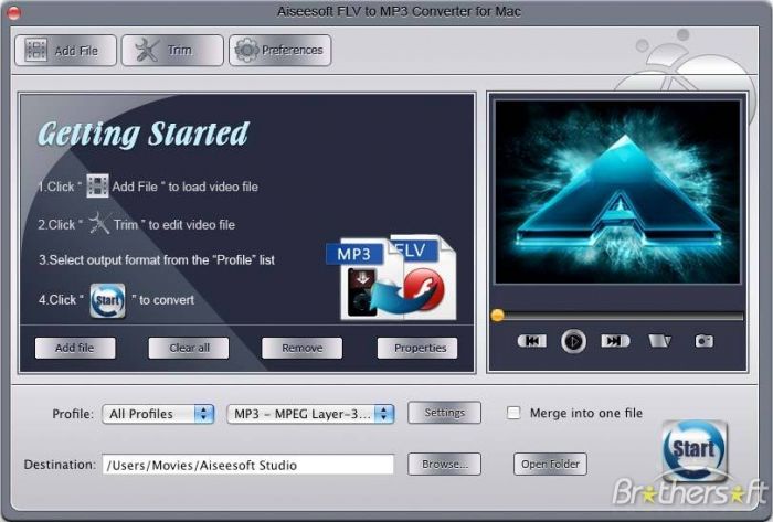 Aiseesoft FLV to MP3 Converter for Mac 5.0.46