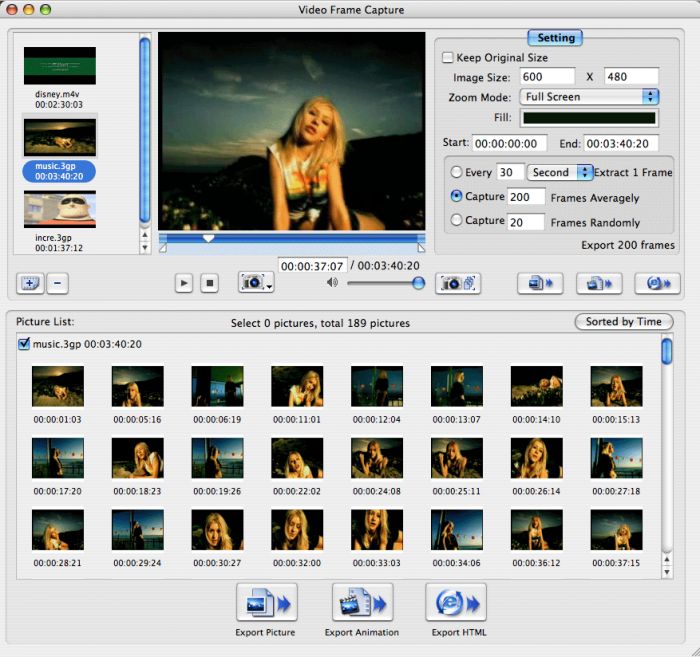 4Media Video Frame Capture for Mac 1.0.33.0313