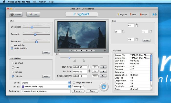 iOrgSoft Video Editor for Mac 5.0.1