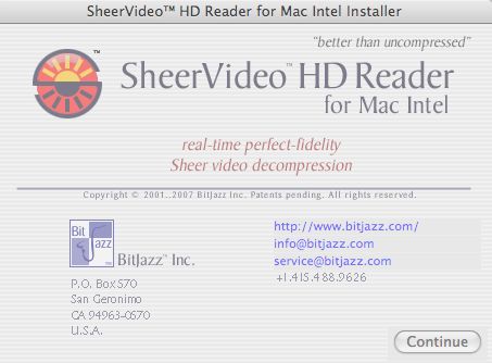 SheerVideo Reader X 2.8.0.10
