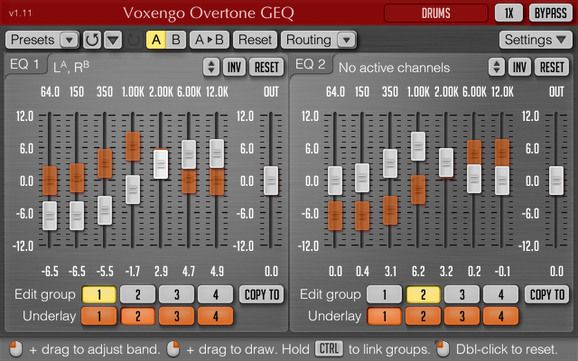 Voxengo Overtone GEQ(Unit) For Mac 2.0