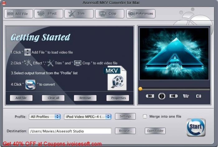 Aiseesoft MKV Converter for Mac 6.3.12