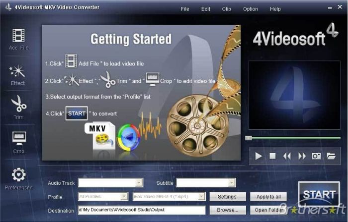 4Videosoft MKV Video Converter 5.1.18