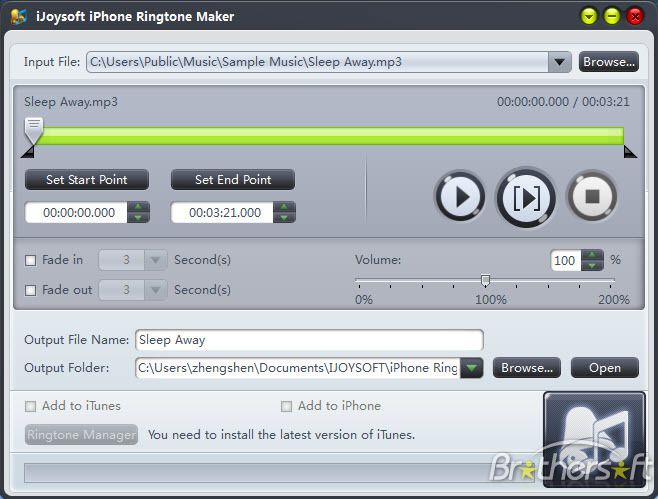 iJoysoft iPhone Ringtone Maker 2.0.8.0827