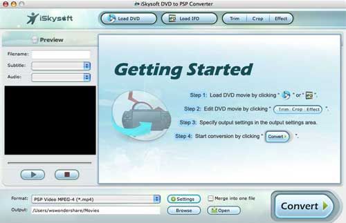 iSkysoft DVD to PSP Converter 2.0.1.14