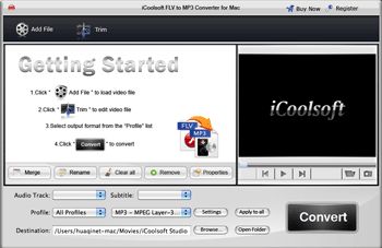 iCoolsoft FLV Converter for mac 3.1.10