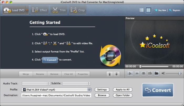 iCoolsoft iPad Converter for Mac 3.1.06