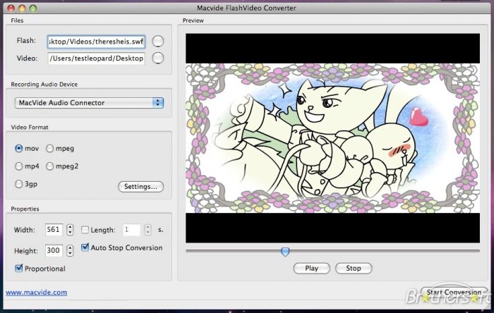 Macvide Flash Video Converter 3.2.5