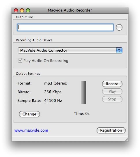 Macvide Audio Recorder 2.2