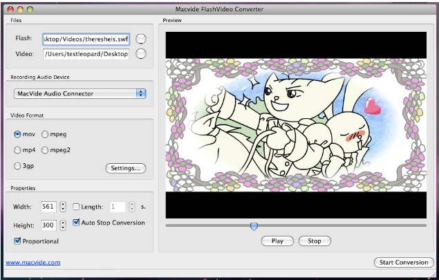 Macvide Video Flash Converter 3.0
