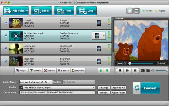 4Videosoft TS Converter for Mac 3.3.38