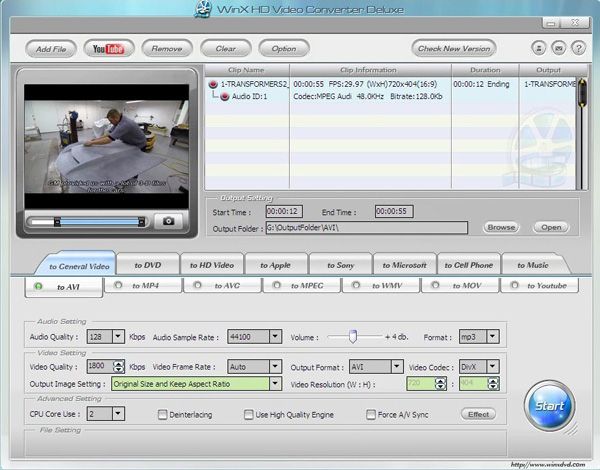 WinX Video Converter 2.5.1