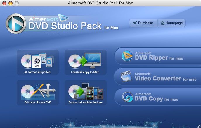 Aimersoft DVD Studio Pack for Mac 1.9.0.28