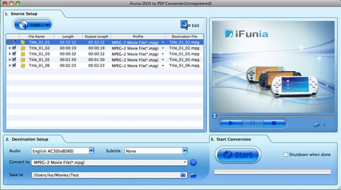 TOP DVD to PSP Converter for Mac 1.1.6