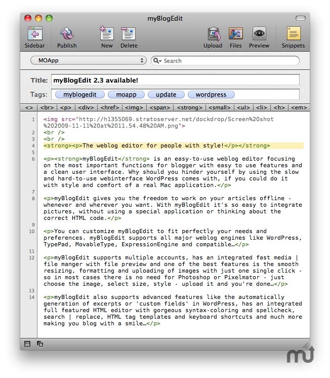 myBlogEdit 3.4.1