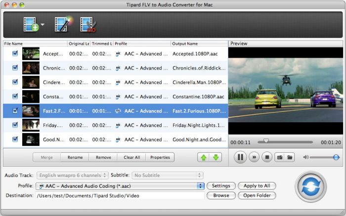Tipard FLV to Audio Converter for Mac 4.2.12