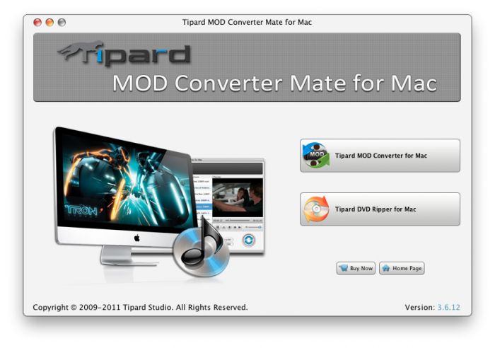 Tipard Mod Converter Mate for Mac 4.2.12