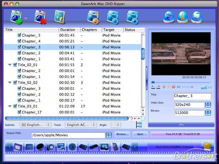 DawnArk Mac DVD Ripper 2.0.24.0512
