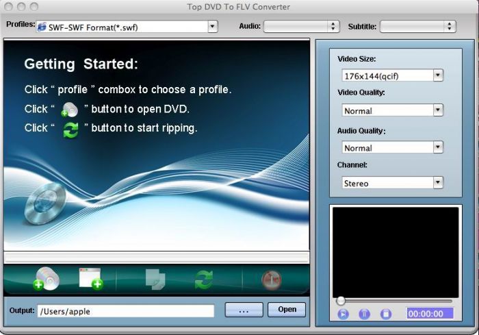 TOP DVD to FLV Converter for Mac 1.1.2