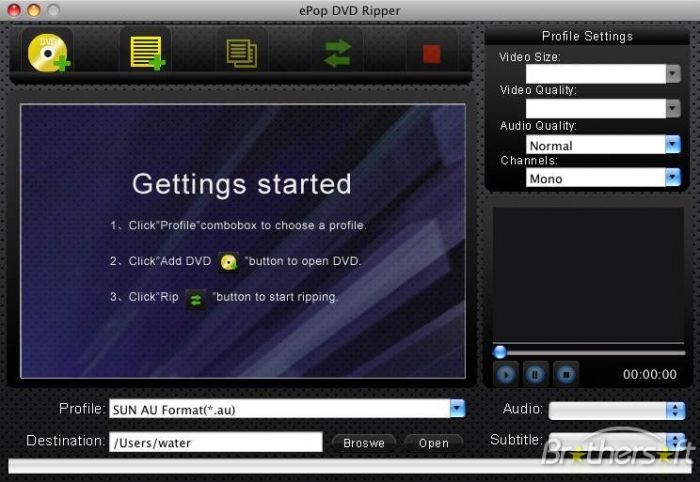 ePopsoft DVD Ripper for Mac 2.04