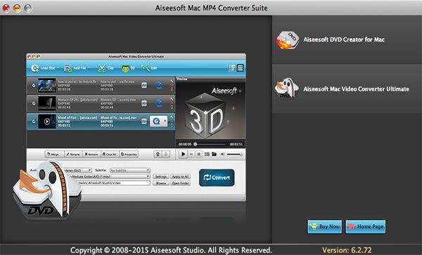 Aiseesoft DVD to MP4 Suite for Mac 5.0.18