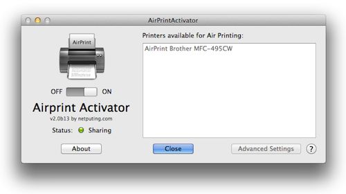 AirPrint Activator 2.1 Beta 1
