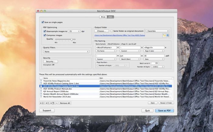 BatchOutput DOC 4.6