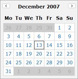 CalendarControl 5.12