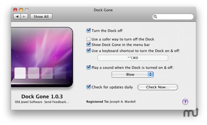 Dock Gone 1.0 Beta 8