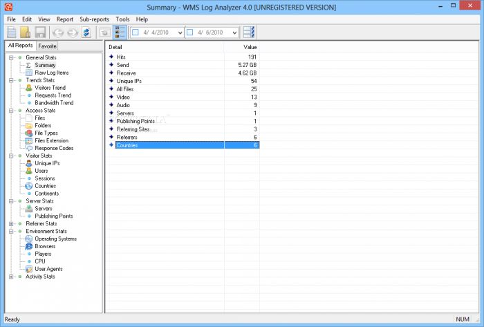 WMS Log Analyzer 3.7