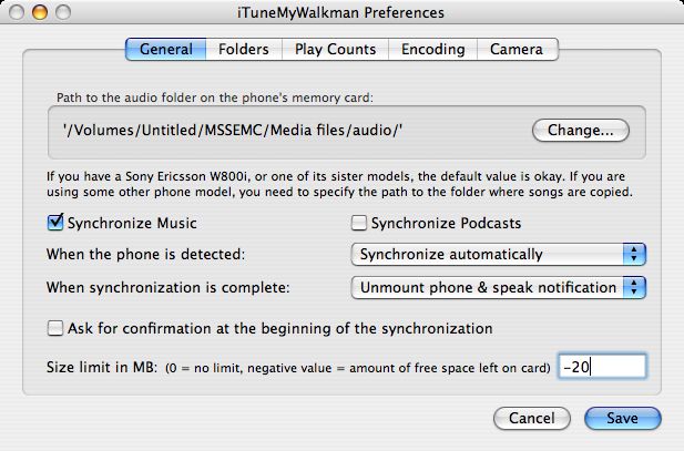 iTuneMyWalkman 0.955