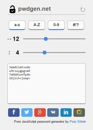 PwdGen 1.2