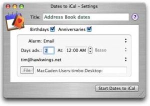 Add Custom Date to iCal 1.0