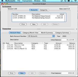 MyAccounts For Mac 5.11