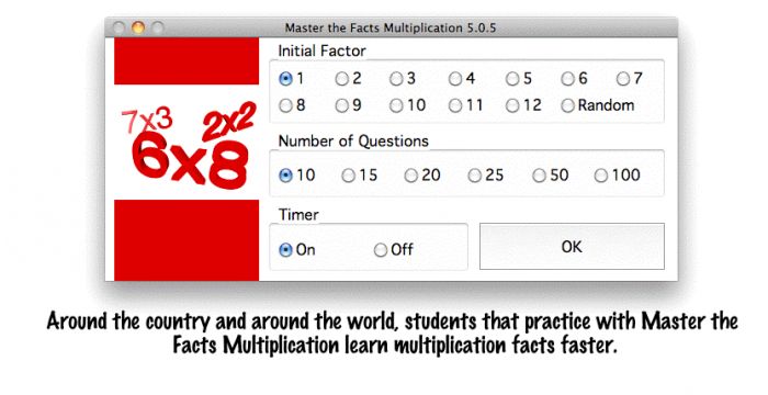 Master The Facts Multiplication X 5.3