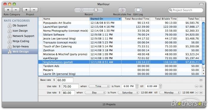 Manhour 1.3 Build 14