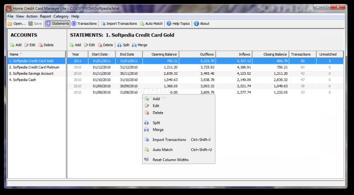 Home Credit Card Manager Lite 3.0.101216