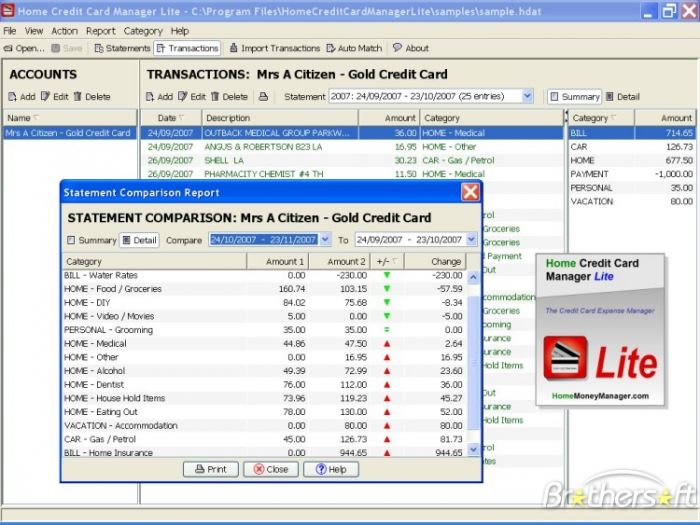 Home Credit Card Manager 3.0.101216
