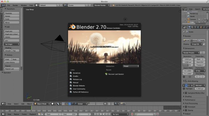 Blender For Mac OS X 2.78 www.qinpinchang.com