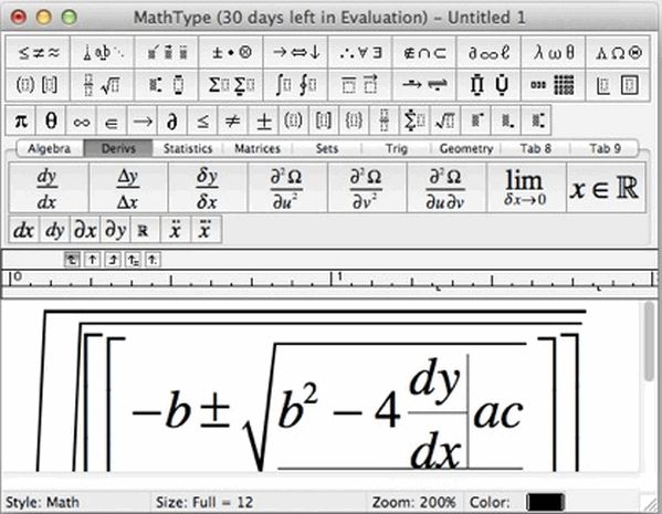 MathType数学公式编辑器 mac版 6.9 简体中文版 www.qinpinchang.com