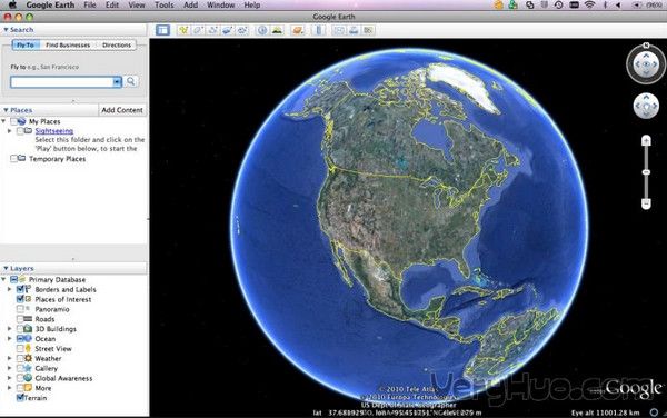 Google Earth谷歌地球 for Mac 7.1.7.2600 www.qinpinchang.com